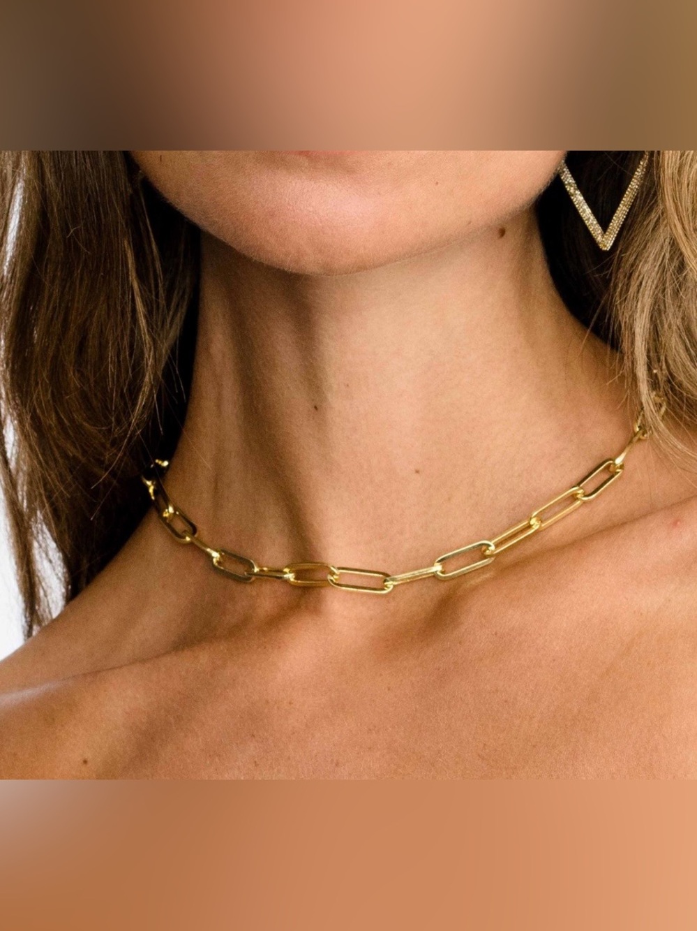 NEW Uncommon James Unisex Gold Linked Up Necklace